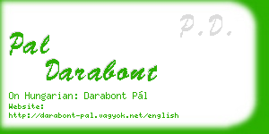 pal darabont business card